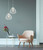 Pendant Light 30cm White Iron Wire Cage E27 72W Adjustable Cord
