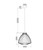 Pendant Light 30cm White Iron Wire Cage E27 72W Adjustable Cord