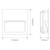 Step Light White 12cm Square 3000K 4W 200lm IP65 12V