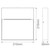 Step Light White 22cm Square 5000K 9W 900lm IP65 12V