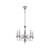 Chandelier 50cm Nickel Metal E14 40W 5-Light Adjustable