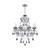 Chandelier 60cm Smoke Crystal E14 40W 8-Light Adjustable Chain