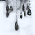 Chandelier 60cm Smoke Crystal E14 40W 8-Light Adjustable Chain