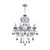 Chandelier 60cm Smoke Crystal E14 40W 8-Light Adjustable Chain