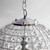 Pendant Light 34cm Chrome-Clear Glass E27 60W Adjustable Chain