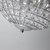 Pendant Light 34cm Chrome-Clear Glass E27 60W Adjustable Chain