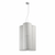 Pendant Light 62cm White Linen E27 60W 6-Light Adjustable Cord
