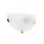 Suave 30cm Uplighter Alabaster / Gold
