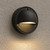 Stylized Eyelid Garden Step Light 12V Black