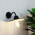 Contemporary Outdoor Wall Light Black