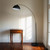 Contemporary Black Arc Floor Lamp