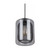 Glass Pendant Light - Industrial Style With Black Mesh - Tono 