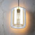 Glass Pendant Light Industrial Style With Brass Mesh