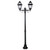 Avignon Twin Head Medium Post Light - Black Finish / B22