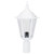 Chester Post Top Light - White Finish / B22