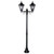 Turin Twin Head Medium Post Light - Black Finish / B22