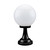 Siena 25cm Sphere Pillar Mount - Black Finish / E27