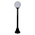 Siena 25cm Sphere Short Post - Black Finish / E27