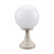 Siena 30cm Sphere Pillar Mount - Beige Finish / E27