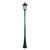 Turin Large Single Head Tall Post Light - Green Finish / B22