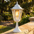 Colonial Large Pillar Mount White Finish B22 Made In Italy