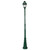 Avignon Single Head Tall Post Light - Green Finish / B22