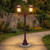 Neoclassic Twin Head Short Post Light - Burgundy B22 Made In Italy