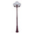 Siena Triple 25cm Spheres Tall Post - Burgundy Finish / E27