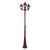 Paris Triple Head Tall Post - Burgundy Finish / B22