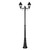 Paris Twin Head Tall Post Light - Black Finish / B22