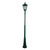 Chester Large Single Head Tall Post Light - Green / B22