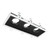 Rectangular Slotter Triple Light Downlight  Frame - White Frame