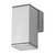 Rectangular 240V 6W LED Wall Light - Anodised Finish / White LED