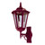 Chester Large Upward Wall Light - Burgundy Finish / B22