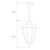Turin Large Pendant Light - Black Finish / B22