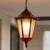 Colonial Large Pendant Light Burgundy Finish B22