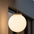 Contemporary 30cm Sphere Pendant Beige Finish E27