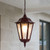 Baroque Large Pendant Light Burgundy Finish B22