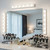White Vanity Light 6 globes B15 68cm Hollywood
