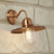 Contemporary Outdoor Wall Light Copper Finish