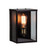 Contemporary 1 Light Outdoor Wall Light Black