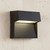 Contemporary Square LED Wall Light Black