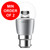 6500K Key Fancy Round 6W B22 Dimmable Clear Globe