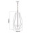 Modern Polished Nickel Narrow Pendant