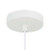 Drum Pendant Matt White Oblong