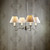 Classic Silver Chandelier Base 4 Arms MLT
