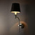Curved Wall Sconce Base Shiny Nickel SH