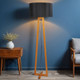 60W E27 Standing Lamp 1500mm Timber and Black 60W E27 Standing Lamp 1500mm Timber and Black