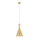 Brushed Brass Pendant 60W E27 180mm Brushed Brass Pendant 60W E27 180mm
