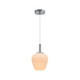 Chrome and Opal Pendant E27 60W 190mm Chrome and Opal Pendant E27 60W 190mm
